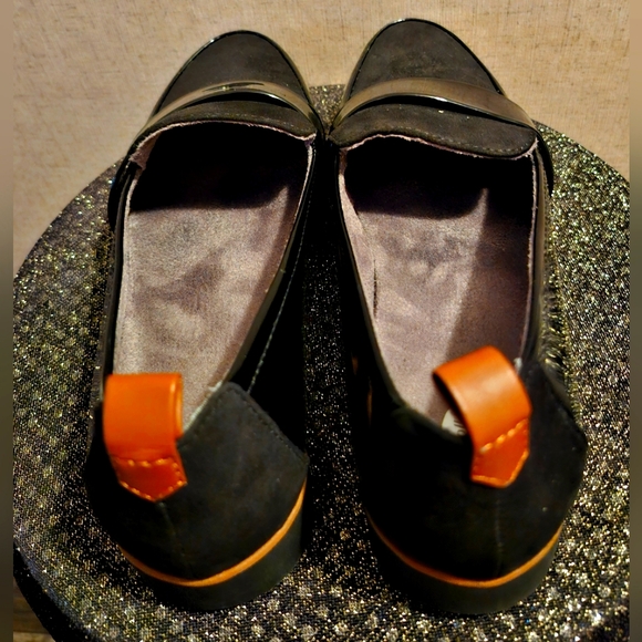 Dr Scholls black Webster wedged loafers Size 8 EUC - Picture 4 of 6